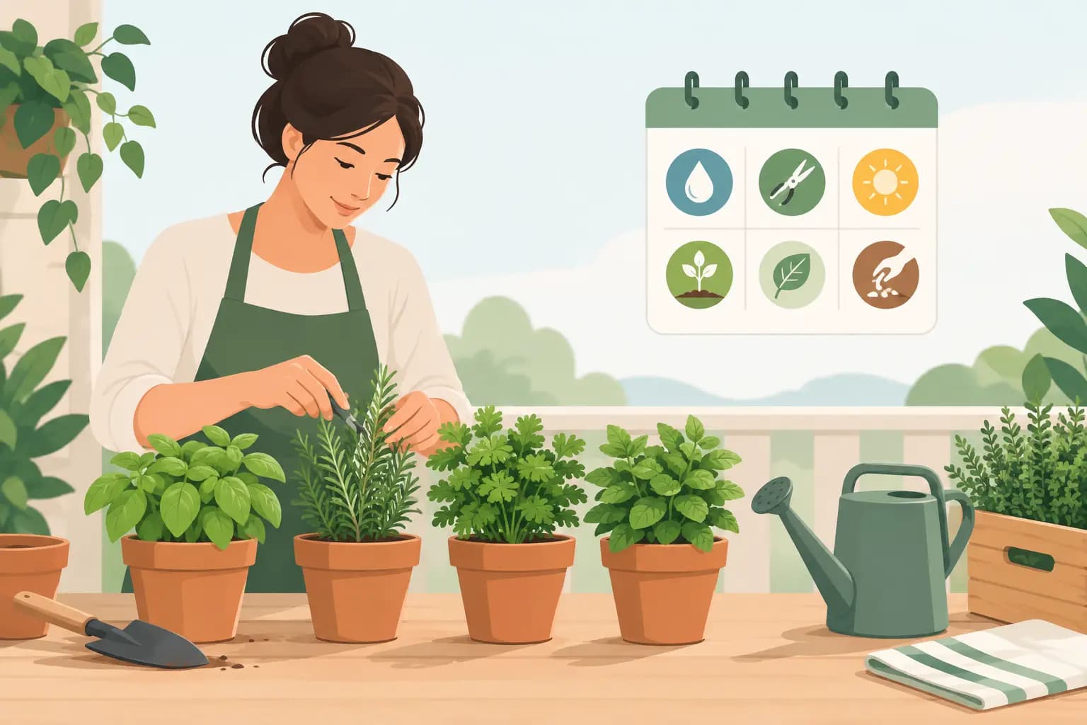 Herb Garden Care Schedule for Busy Gardeners